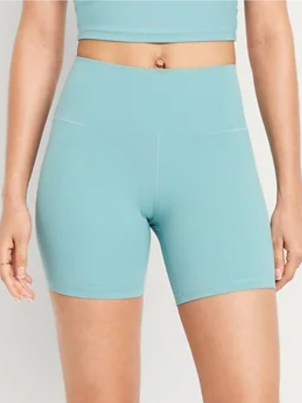 Old Navy Active High-Waisted StudioSmooth Biker Shorts 6-inch inseam Blue 3x